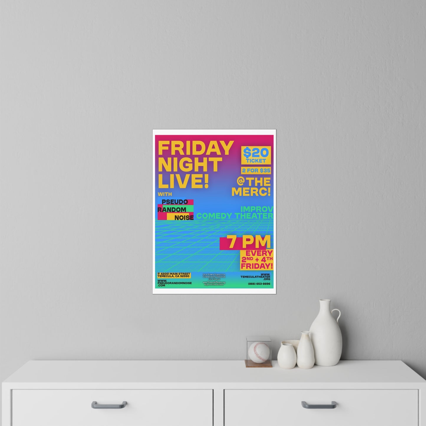 Wall Decals - OUR PRN SHOW POSTER, NOW ON YOUR WALL!