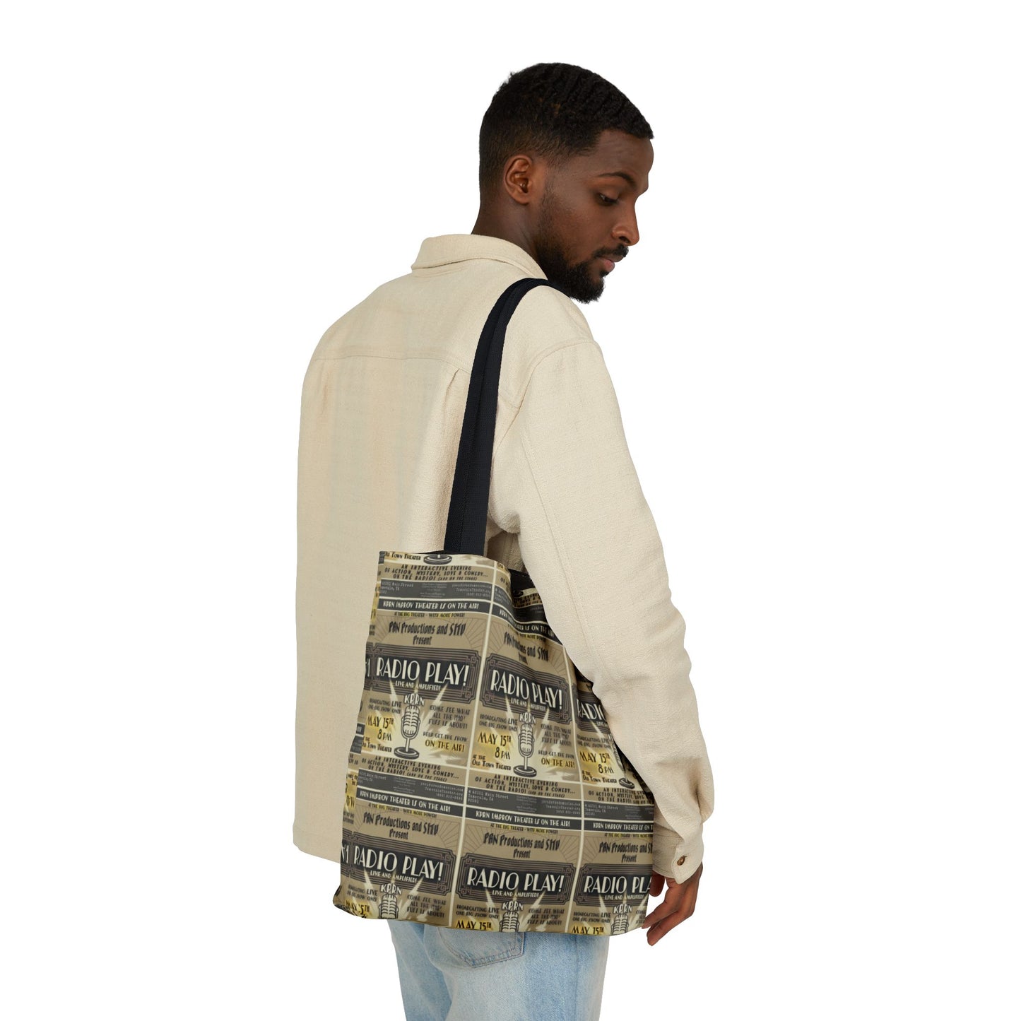 DON'T TOTE RANDOM ITEMS (TM) CANVAS TOTE w/2 Color Straps!