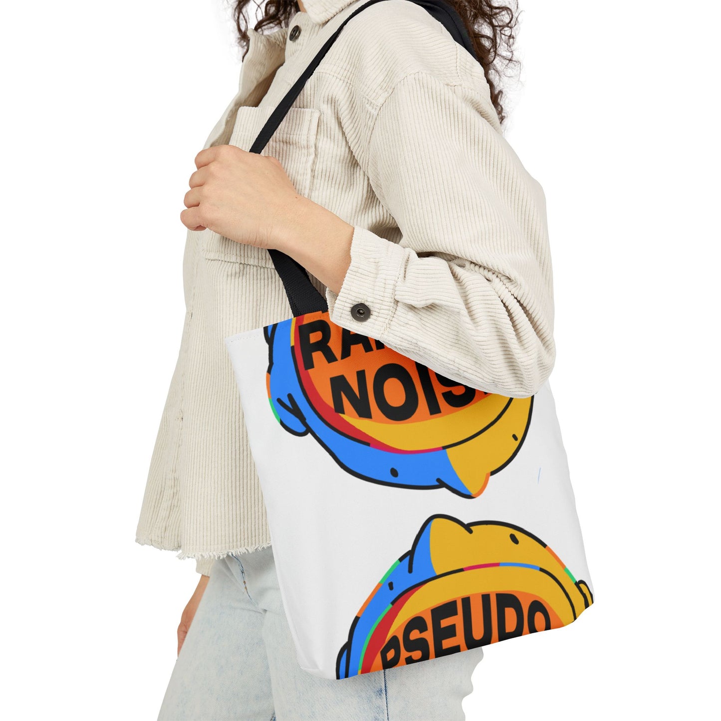 DON'T TOTE RANDOM ITEMS (TM) CANVAS TOTE w/2 Color Straps!