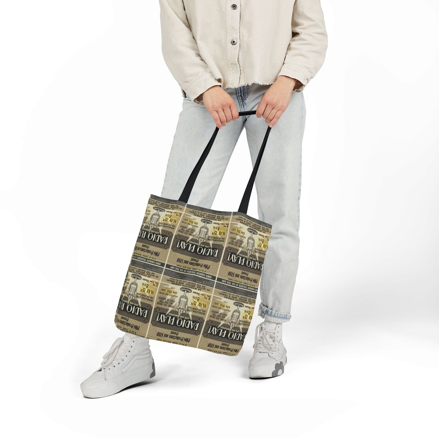 DON'T TOTE RANDOM ITEMS (TM) CANVAS TOTE w/2 Color Straps!