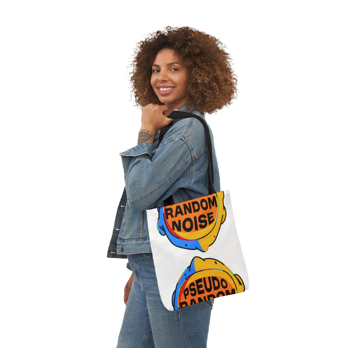 DON'T TOTE RANDOM ITEMS (TM) CANVAS TOTE w/2 Color Straps!