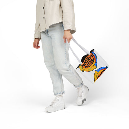 DON'T TOTE RANDOM ITEMS (TM) CANVAS TOTE w/2 Color Straps!